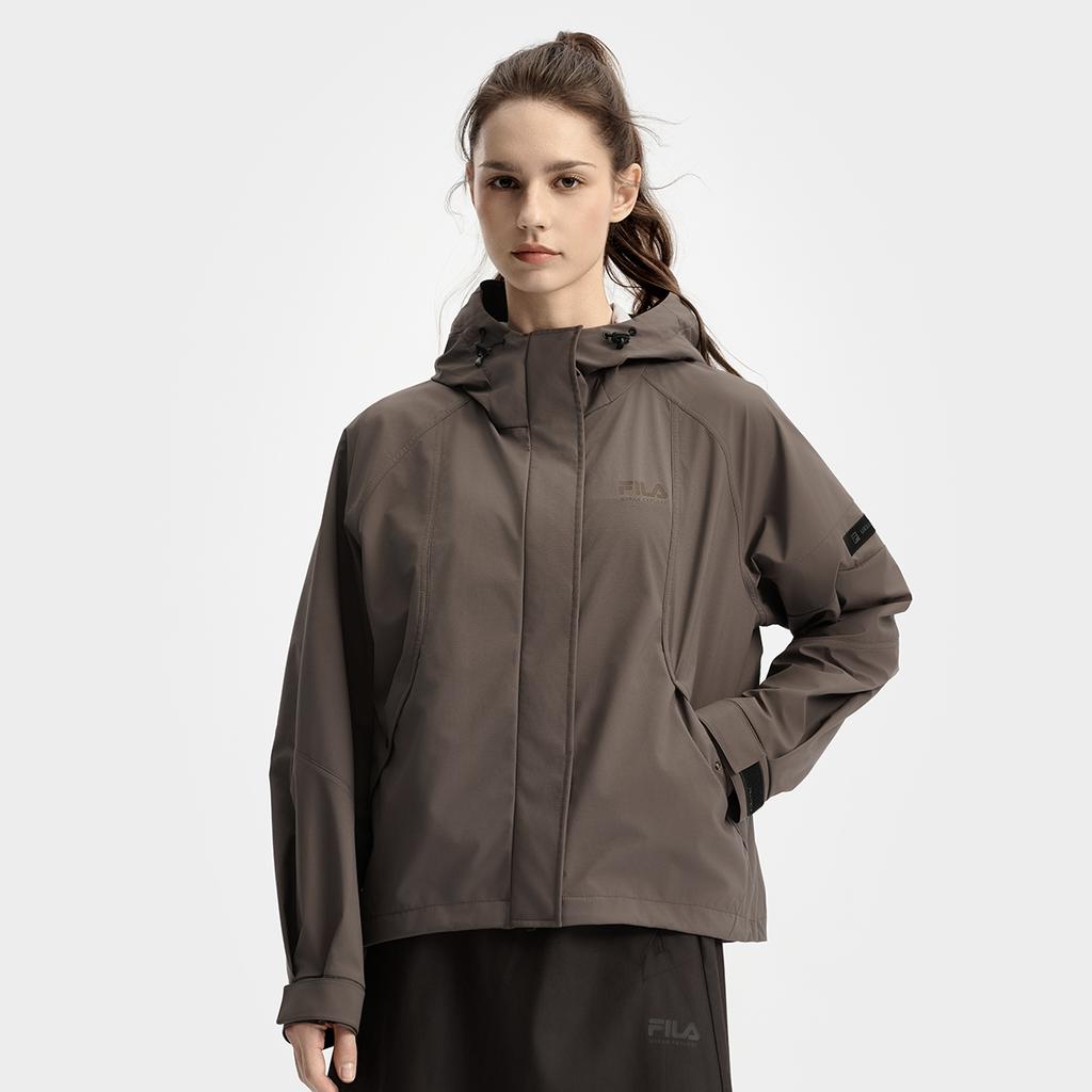 Fila Athletics Urban Explore Series Fashion Sports Outdoor Warm Loose Hooded Woven Jacket Women Jackets A11W538703F-BN