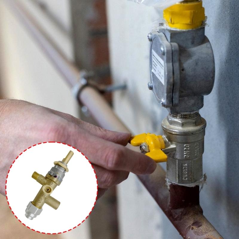Brass Patio Heater Room Space Heater Main Control Valves for Low Pressure Gas Patio Burners Connection Easy To Use