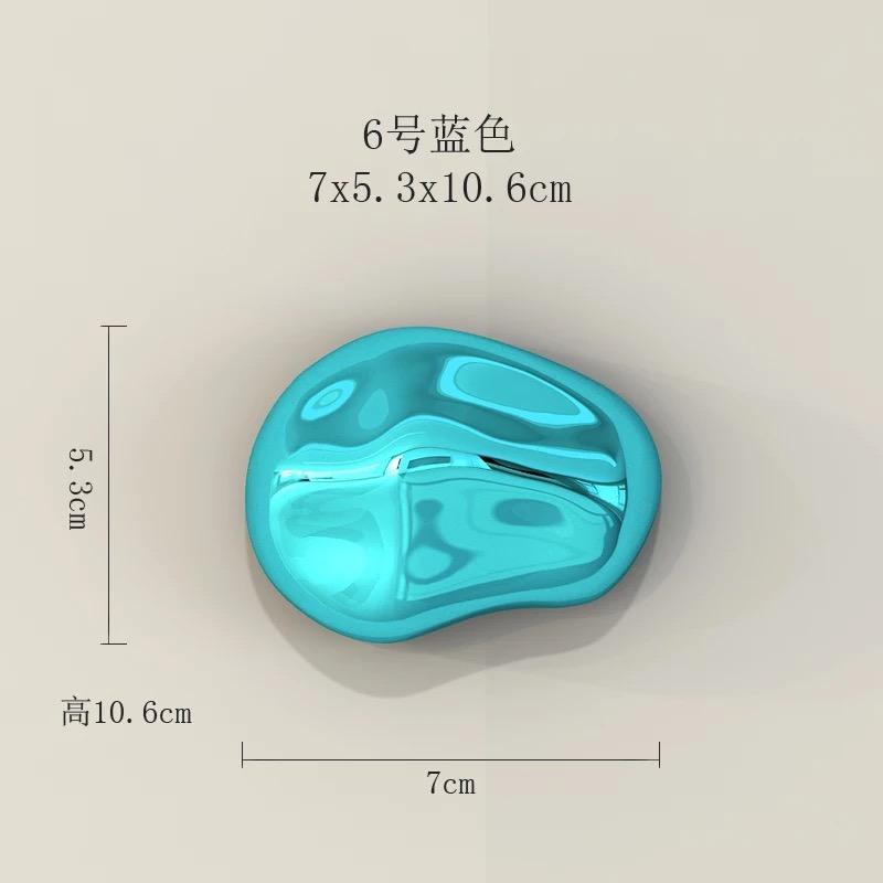 Background Wall Hanging Silver Stone Abstract Three-dimensional Handicraft Pendant Living Room Wall Decoration Accessories