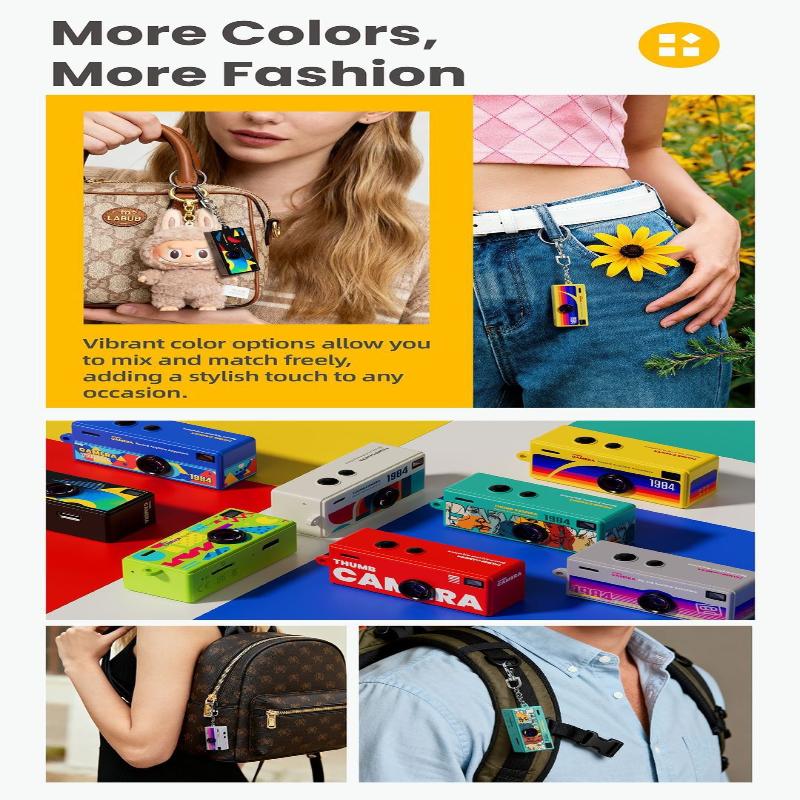 Digital Camera 0.96 Inch Keychain Camera Retro Support Memory Card 1080P Very Small Camcorder Video Recorder With Flash
