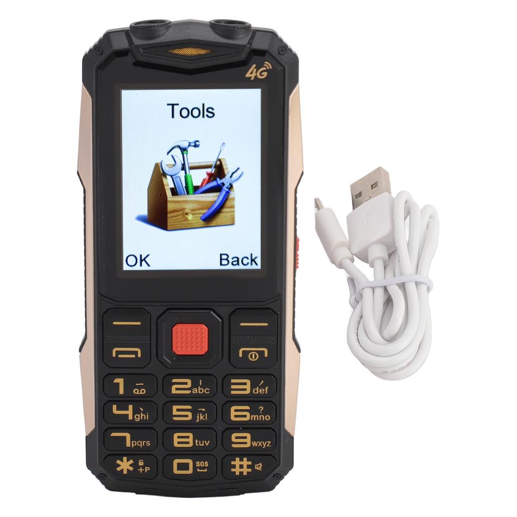 4800mAh Dual Card Dual Standby Big Button Clear Sound Big Fonts 1.3MP Camera 4G Mobile Phone for