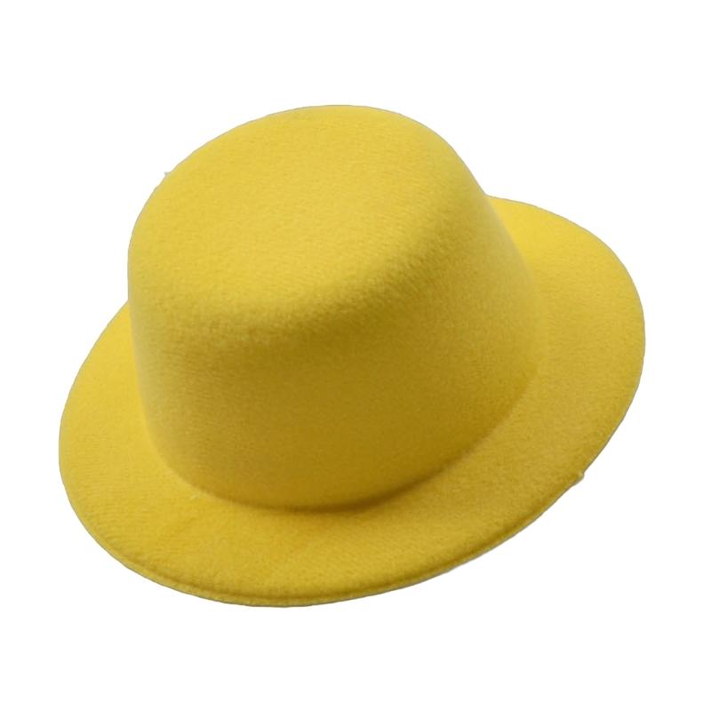 Womens Felt Fascinator Hat DIY Round Solid Color Small Plush Hat Hair Decor Wedding Bridal Cocktail Headwear Fasciantor Base