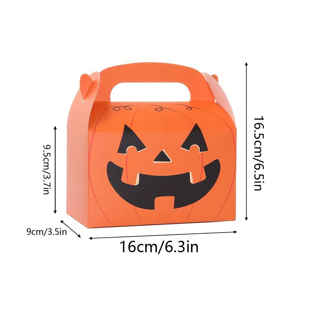 6/12 Halloween Candy Gift Box Monster Pumpkin Cat Mummy Vampire Skeleton Paper Gift Box Candy & Cookies Horror Theme