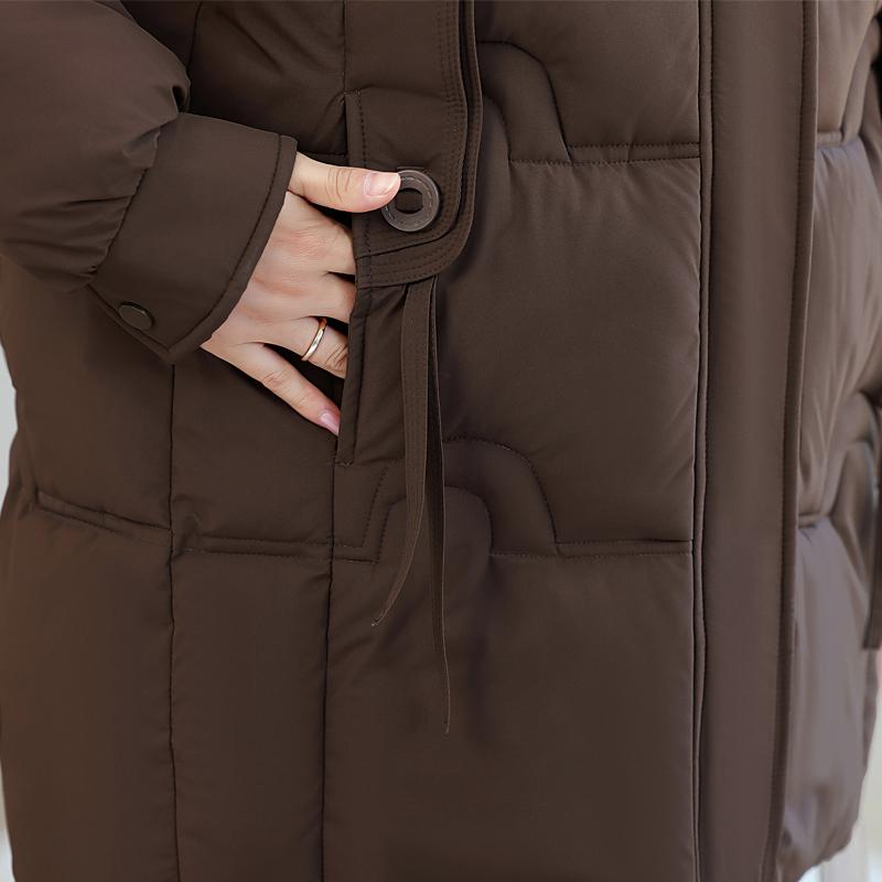 Parka Lungă pentru Femei Plus Size, Jachete Calde de Iarnă, cu Glugă, Elegantă, Largă, Groasă, Îmbrăcăminte Exterioară, Palton pentru Femei de Vârstă Mijlocie