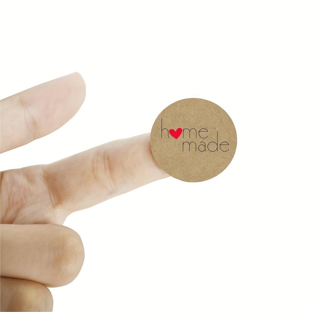 Kraft Paper Homemade with Love Stickers Scrapbooking for Envelope and Package Handmade Seal Labels Sticker Stationery