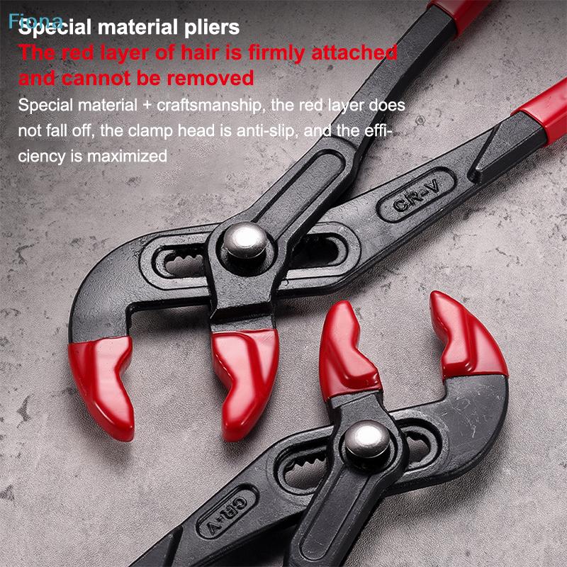CR-V Water Pump Pliers Extra Large Opening Anti-Slip Clamping Wrenches for Plumbing & Pipe Repair