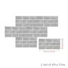European Retro Tile Sticker PVC Self-Adhesive Kitchen Bathroom Waterproof Wall Decoration Brick Pattern Wallpaper 15x30cm 6pcs