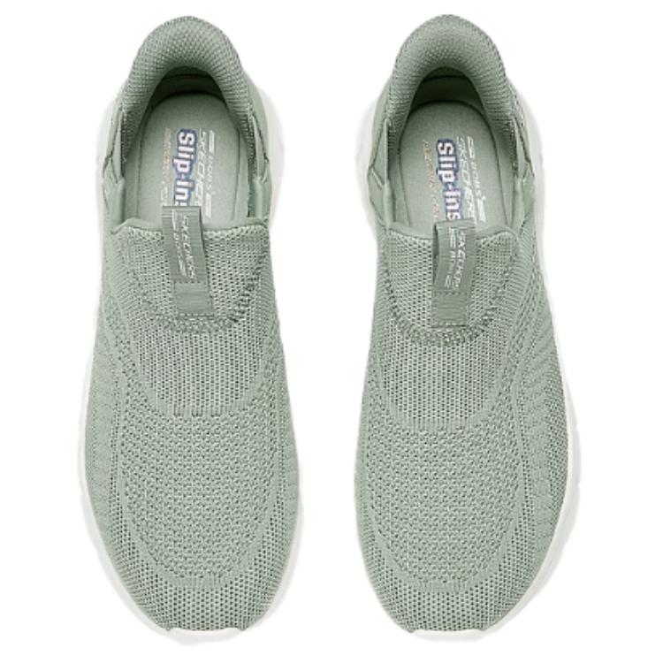 Skechers Bobs B Flex Comfortable Versatile Breathable Lightweight Low-Top Casual Shoes Women sneaker Gray Green 117634-SAGE