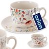 MAKI white porcelain cup and saucer 260 ml