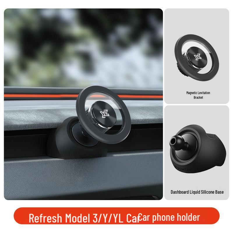 Tesla Model 3/Y Refreshed A-Pillar Mobile Phone Car Mount - Dedicated Navigation Accessory