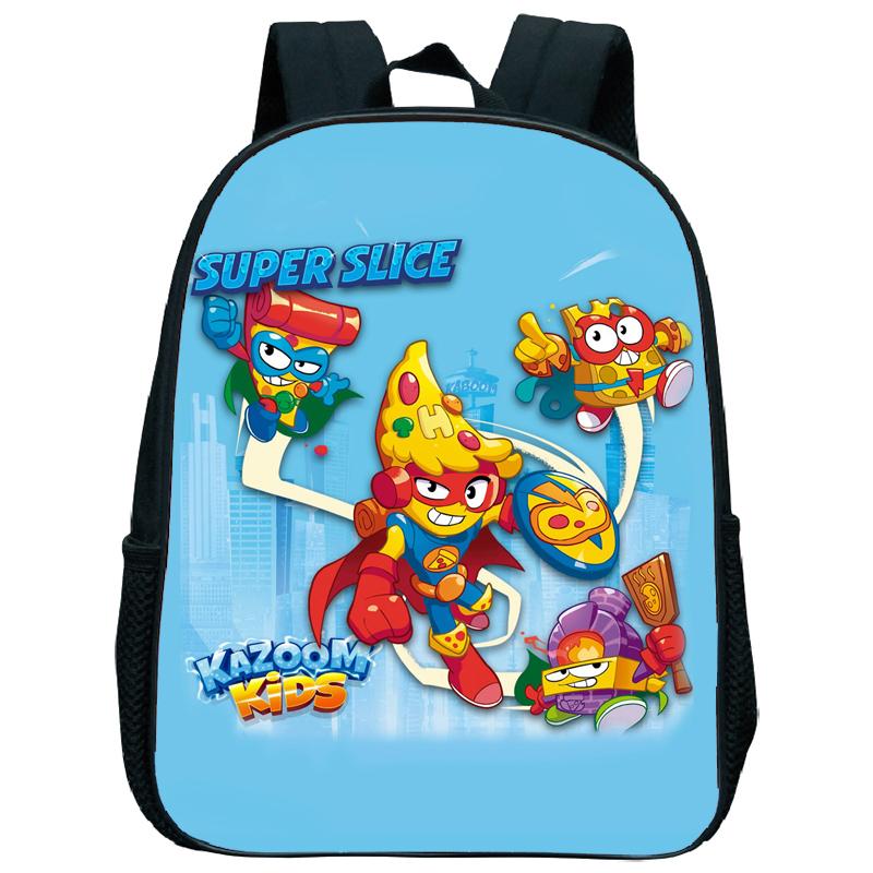 Superzings Kazoom Kids Backpack Children Kindergarten Schoolbag Super Zings 3-5 Years Old Boys Girls Cute Nursery Kids Bag