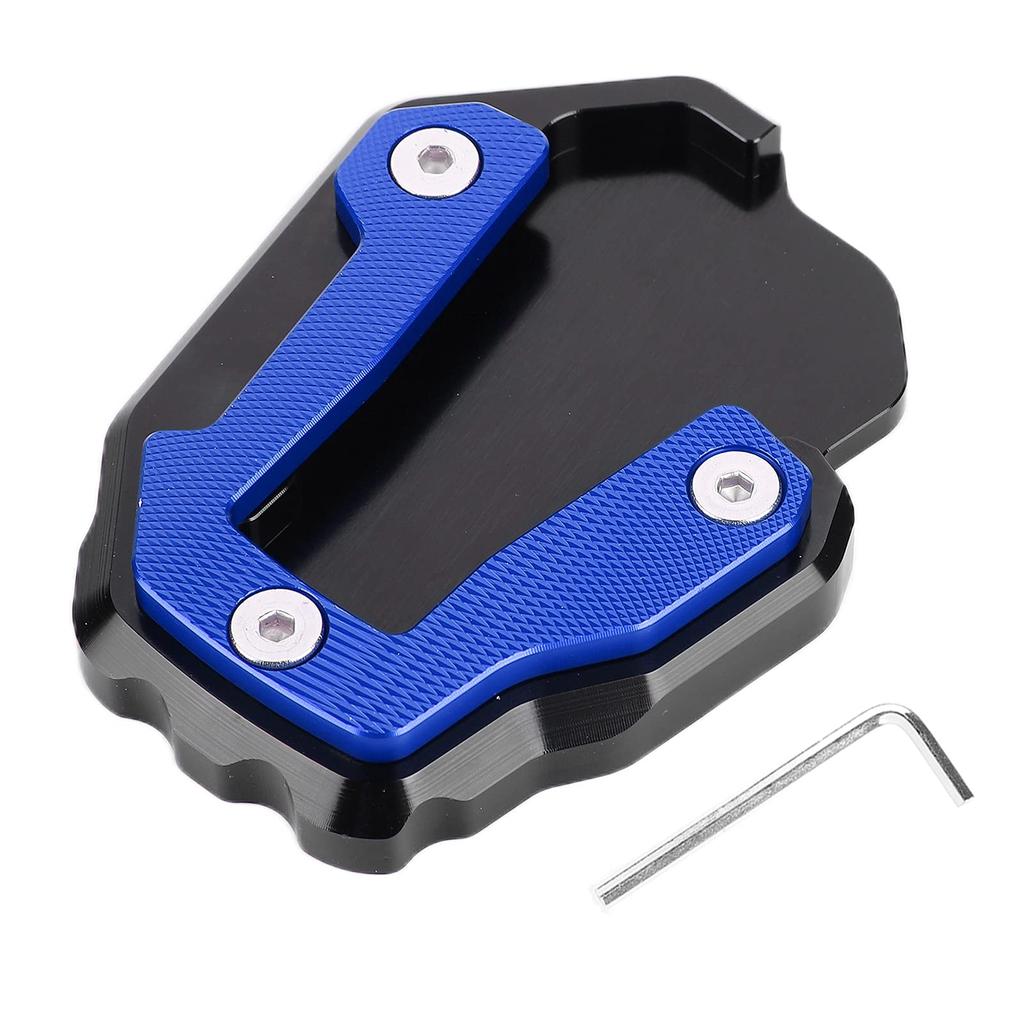 Motorcycle Kickstand Extension Stand Support Plate Aluminum Alloy Replacement CRF1100L Africa Twin 2019-2021 (Blue)