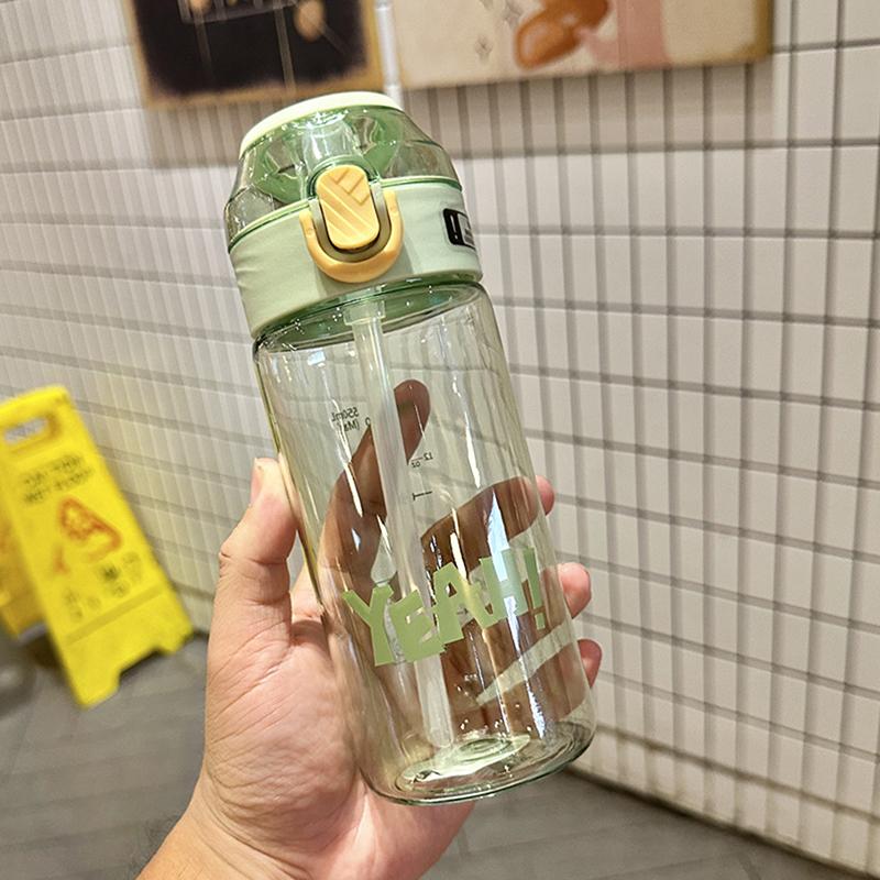 Large Capacity Summer Water Bottle Leak-Proof Portable Drinking Kettle With Sippy Handle Juice Milk Cup Sippy Cup Outdoors