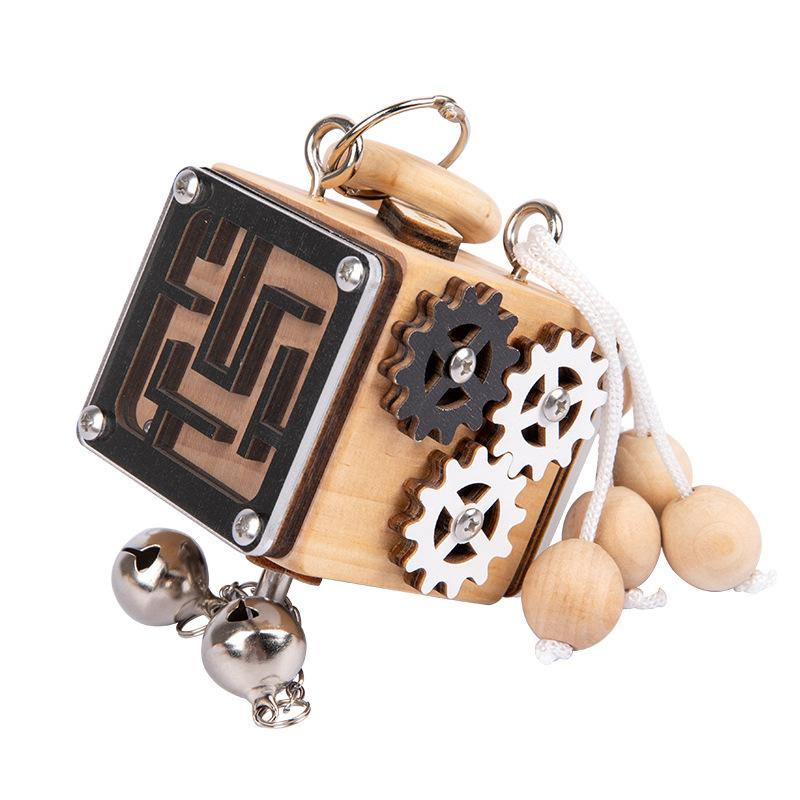 

Busy Board Baby, Busy Activity Cube 8-в-1, Fidget Cube Stress Cube, портативний антистресовий кубик-кубик, кубик для рухових навичок, розвиваюча іграшка Монтессорі 9*9*12cm