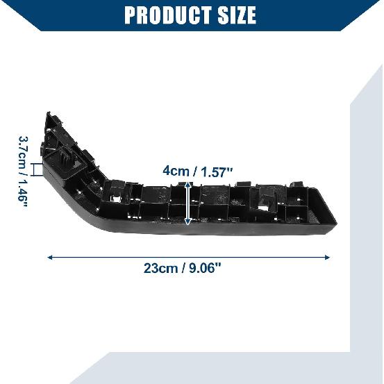 Stoßfängerhalterung für Honda Civic 2016-2021 / Linke und Rechte Seite Vorne Montagehalterung Halterungen / Haltbares Kunststoff / 1 Paar Schwarz