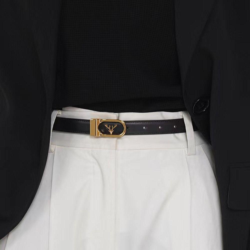 

Ремни с металлической пряжкой All-match Elk Waist Belts Женские пояса для талии Украшения для платья Корейские пояса