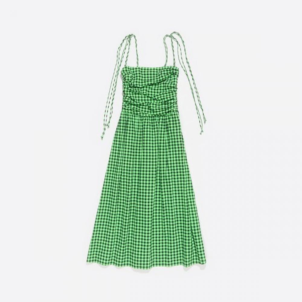 

Bimba Y Lola Check Texture Dress B255awo005gnb Green/XS