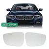 Verre de rétroviseur extérieur gauche droit chauffant avec avertisseur d'angle mort pour BMW Série 3 G20 G21 Série 5 G30 G31 G32 G38 Série 7 G11 G12