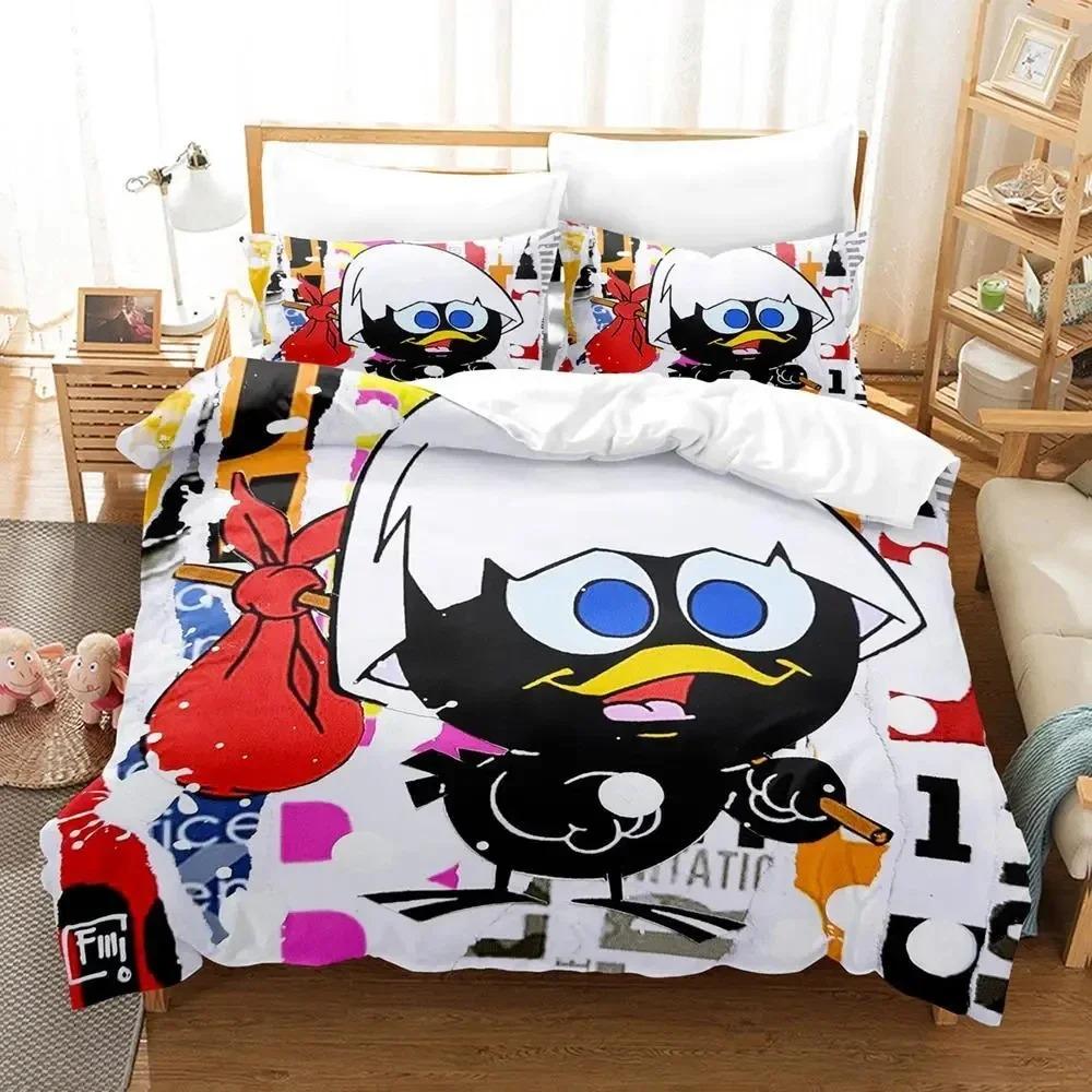 Anime Calimeros Bedding Set Duvet Cover Bed Set Quilt Cover Pillowcase Comforter king Queen Size Boys Adult Bedding Set