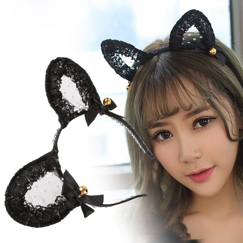 Fan Lei Korean Style Cat Ear Headband: Cute Catwoman Lingerie Accessory for Christmas Parties