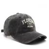 Florida Embroidery Baseball Cap Vintage Washed Distressed Corduroy Dad Hat Adjustable Snapback Vintage Old School Casual Streetwear Unisex