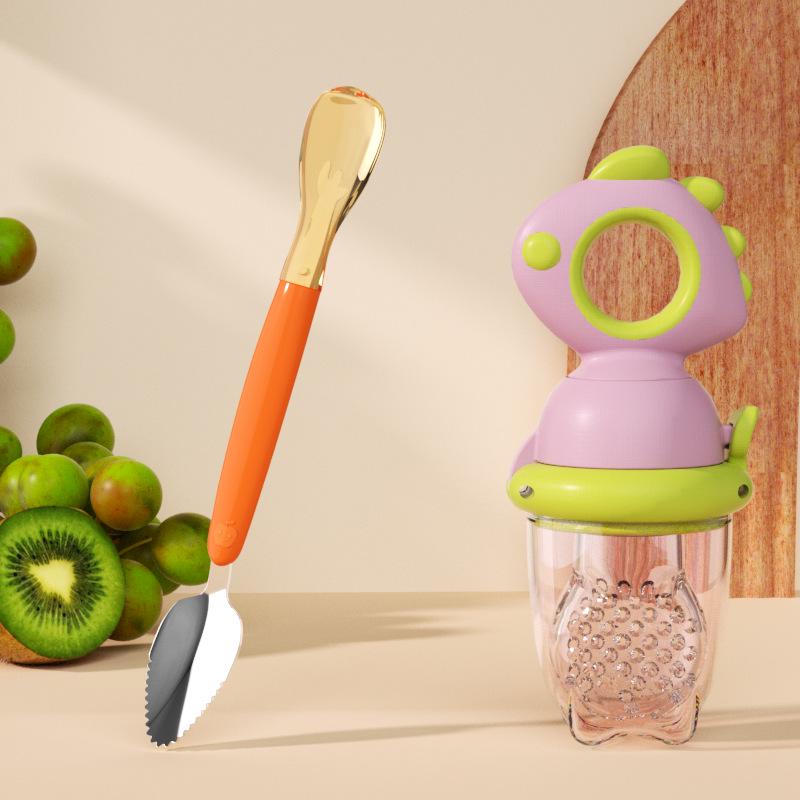 Anneau de dentition pour bébé aux fruits et légumes: Sac d'alimentation à mordre et mâcher pour la dentition et les aliments complémentaires