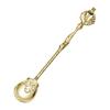 Stirring Spoon Vintage Creative Design Elegant Mini Royal Style Zinc Alloy Carved Fruit