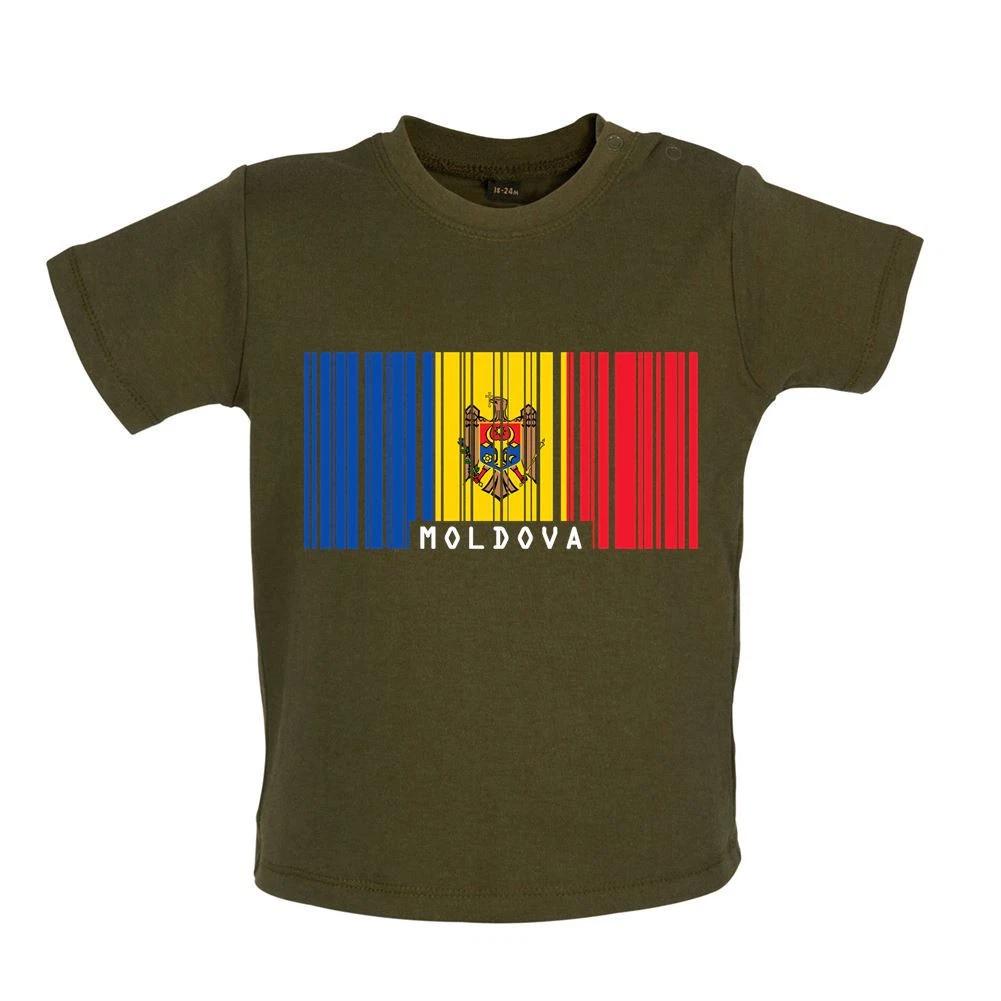 Moldova Barcode Flag - Baby / Bodysuit - Moldovan Chisinau Country 160