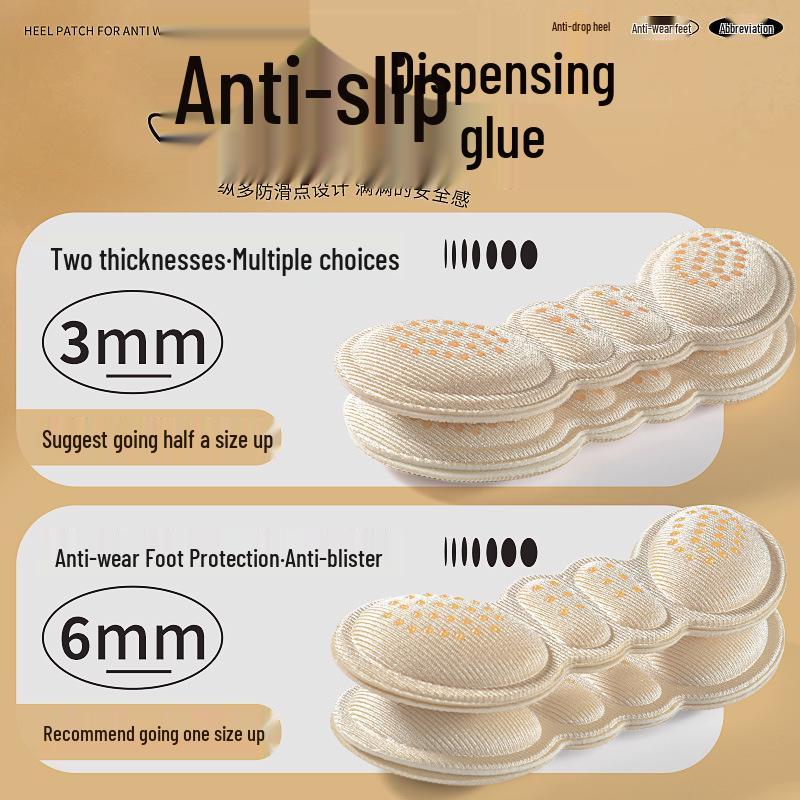 Heel Grips Anti-Slip Pads for Reducing Shoe Size - Anti-Friction Insoles for High Heels