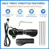 Half Twist Throttle Fits Ridstar Q20, 48V Ebike Throttle Grip Compatible with Ridstar Q20/Q20Lite/H20/H26Pro/H20 Pro/E26/E26Pro/MN20/MN26/DC26, Grips