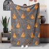 Capybara Cartoon Animal Blanket Kapibara Flannel Blanket Suitable for Office Travel Blanket