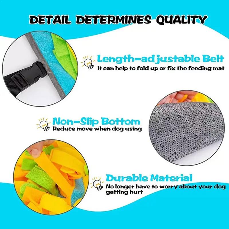 Snuffle Mat For Dogs Dog Enrichment Toys Interactive Carrot Farm Treat Dispenser Chew-Resistant Snuffle Mat For Sensory