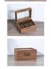 Black Wood Grain Watch and Jewelry Storage Display Box