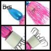 Leurre de pêche à jupe en silicone 6CM/37G avec hameçon Moustaches colorées Swimbait Appât artificiel Accessoires de pêche en eau salée et en eau douce Bar Doré Truite