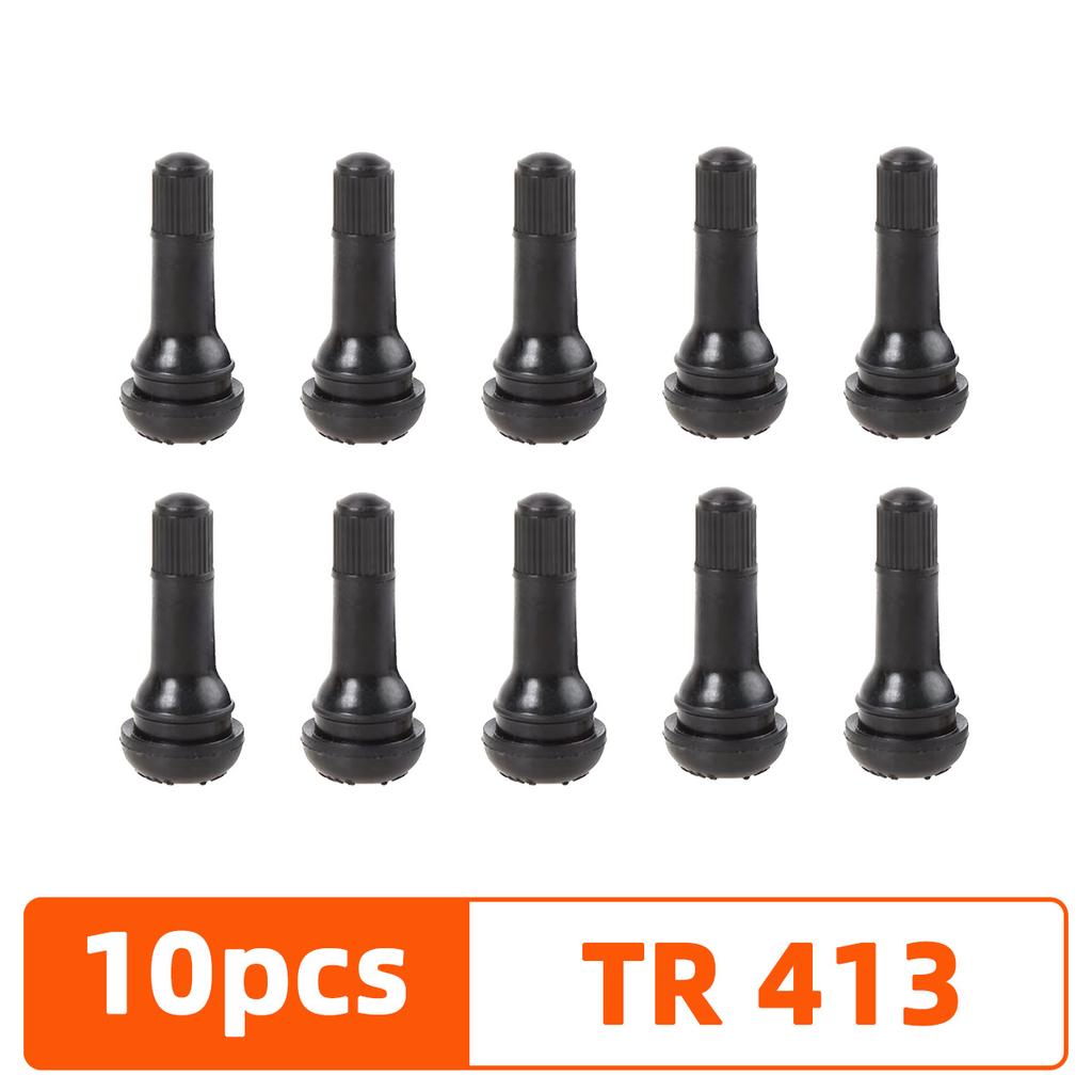 YONGRUN 4/10/50/100PCS Valve Stem TR413/TR414 Automotive Vacuum Tire Rubber Valve Stem With Dust Cover Snap On Valve Car Parts