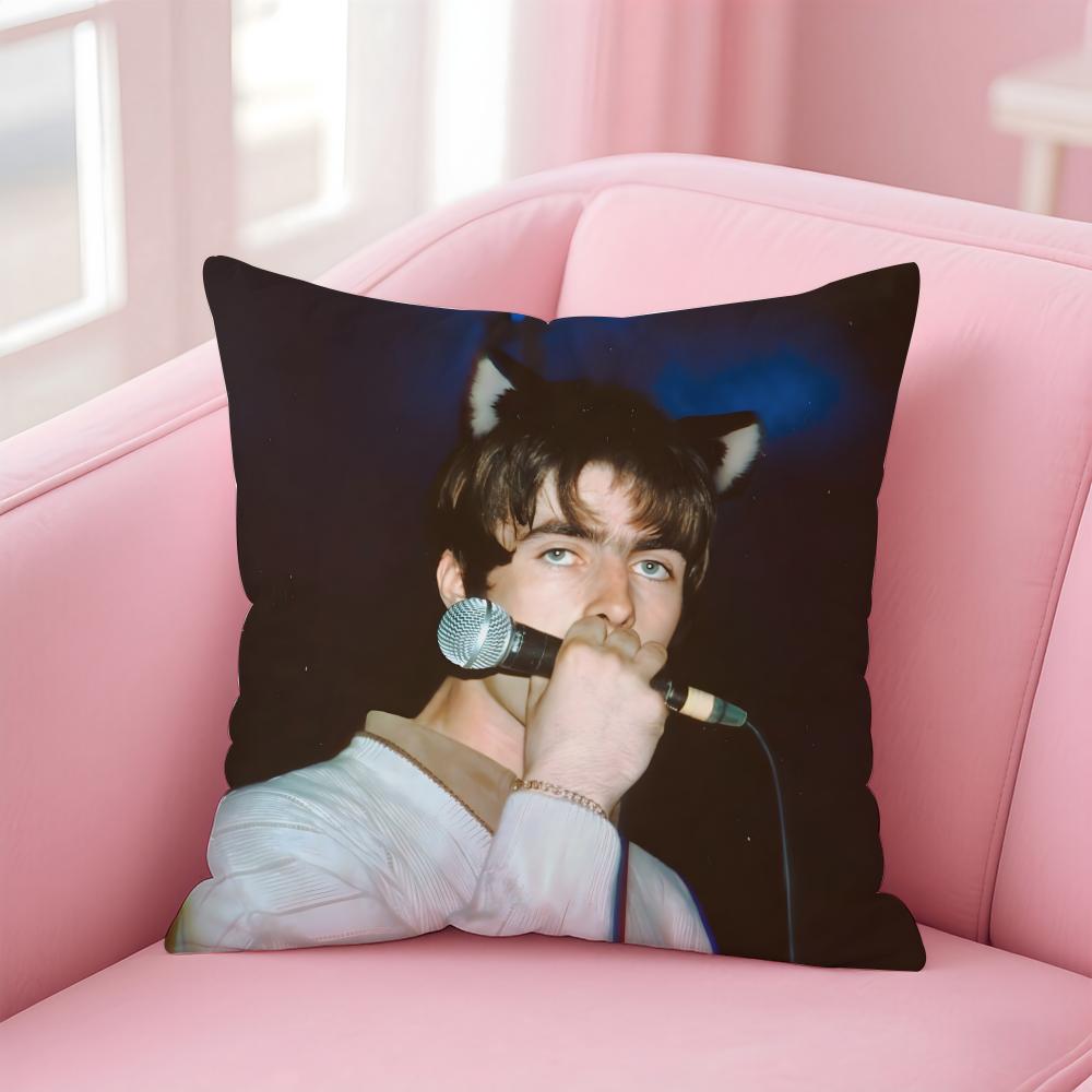 L-Liam Gallagher Singer Cushion Cover Comfortable Reversible Pillow Cover Ideal For Car Sofa Bedroom & Beyond