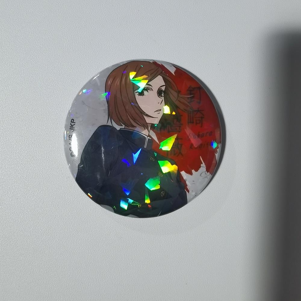 Japanese Anime Jujutsu Kaisen Tinplate Brooch Pins, Figure Icon Badge, Handmade Brooches, Breastpin for Backpack Clothes