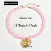 Bohemian Heart Necklace For Women With Glass Beads Summer Beach Vacation Accessory