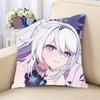 Honkai-i Impact K-kiana Pillow Case Removable Washable Cushion Cover – All-Season Soft Linen