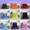 Soft Warm 22 Solid Colors Flannel Plush Fleece Blanket Ideal For Cozy Nights