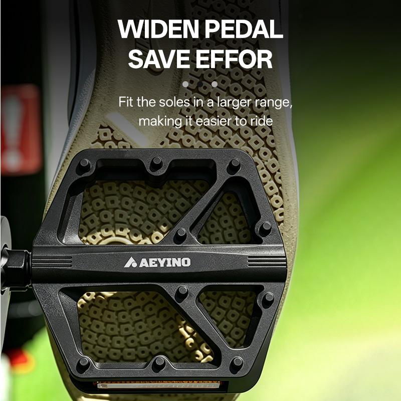 Bicycle Flat Pedals Ultralight MTB Road Bike Flat Pedal Platform Widen Nylon Cycling Footrest Mountain Folding Cycle Pedal Parts 6