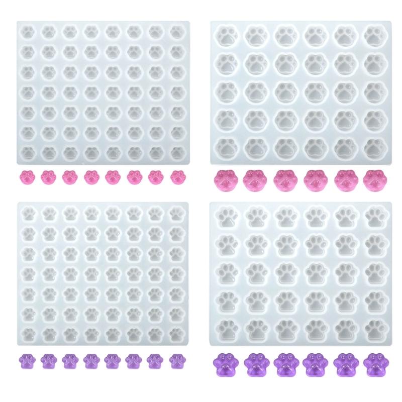 Animal Paw Epoxy Resin Molds Mini Cat Claw Wax Pellet Silicone Mould Handmade Candle Molds DIY Cake Chocolate Decoration