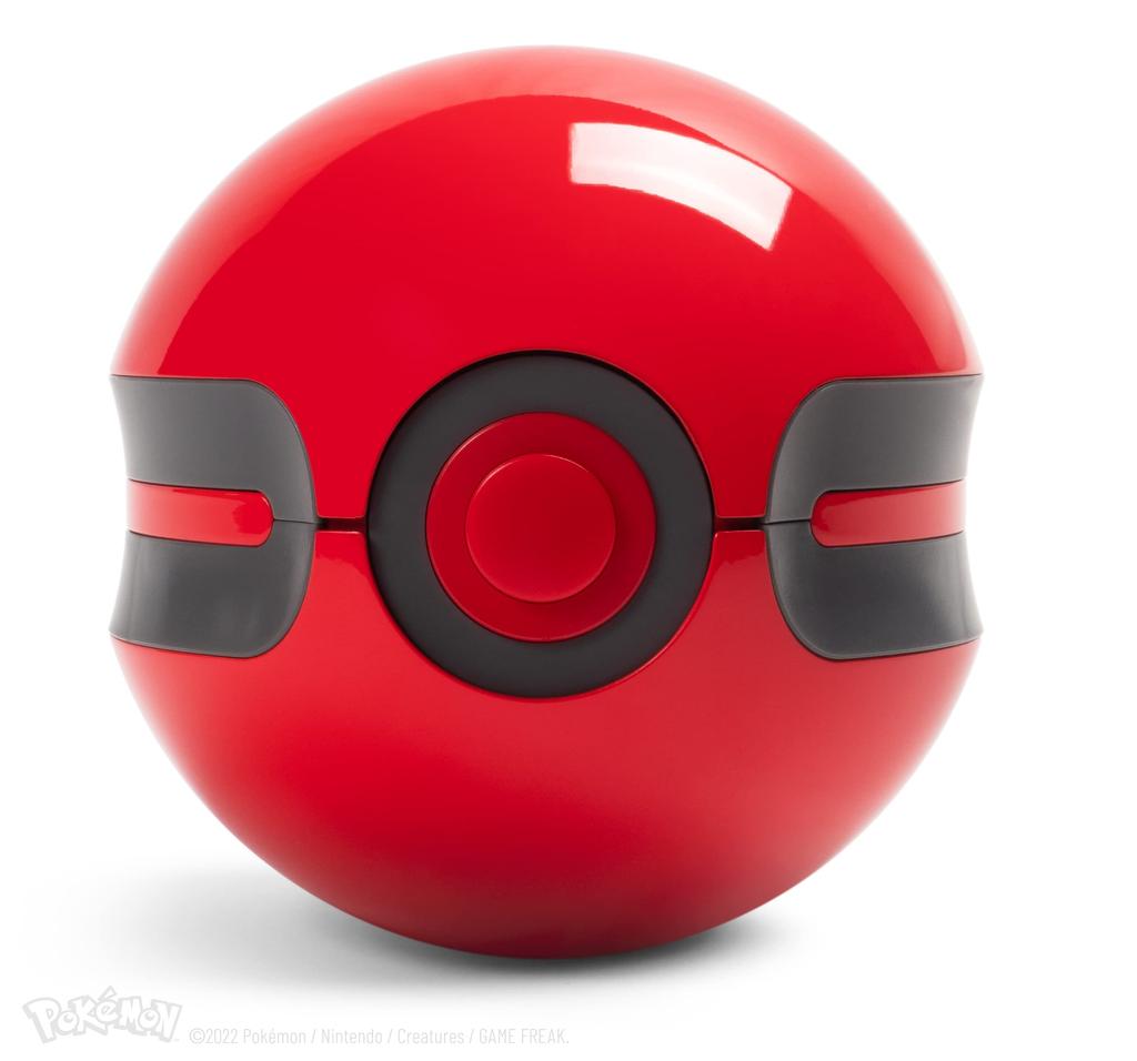 The Wand Company Original Poke Ball Authentic Replica Poke Ball Display Case with Light Function Officially Licensed Pokemon - Realistic, Electronic,