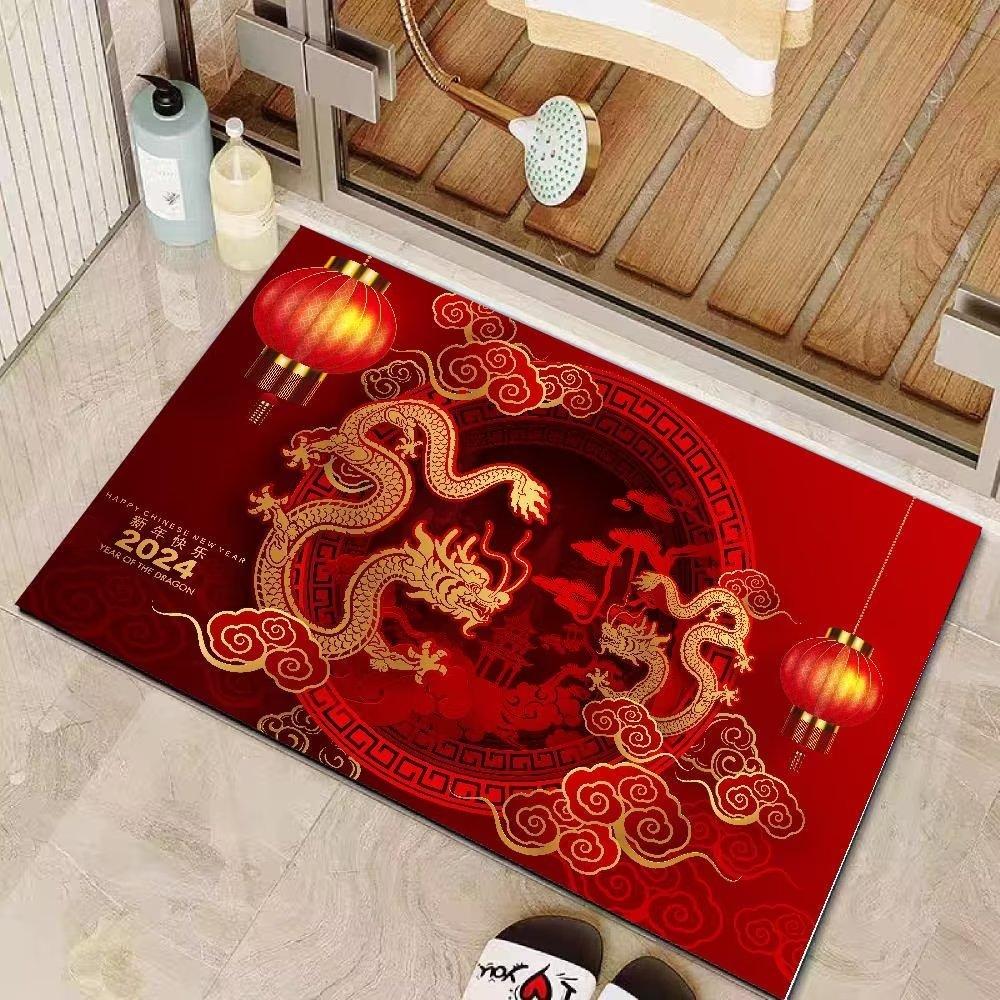 New Chinese Style Floor Mat Doormat Entrance Entrance Bedroom Kitchen Bathroom Floor Mat
