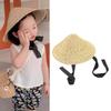 Cappello da Sole in Paglia per Bambini con Ampie Falde e Design Traspirante, Cappello alla Moda per la Protezione Solare per Gioco all'Aperto in Spiaggia