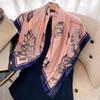 Vintage Paisley Silk Scarf Women Fashion Designer Head/Hair Scarves 90*90cm Hijab Bandana Cheveux Foulard Femme 90X90CM