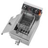 Commercial Electric Deep Fryer 3000W 9L Stainless Steel Upgrade 200°C
