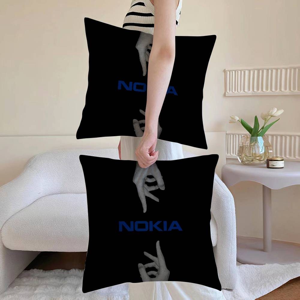 Cool N-Nokia Pillow Case Sofa and Living Room Decorative Cushion Covers Dust-proof and Mite-proof Invisible Zipper