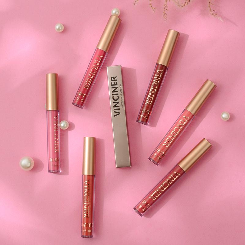 12 Farben Matte Velvet Lip Glaze Langanhaltender, wasserfester, nicht klebriger, wischfester flüssiger Lippenstift Valentinstagsgeschenke