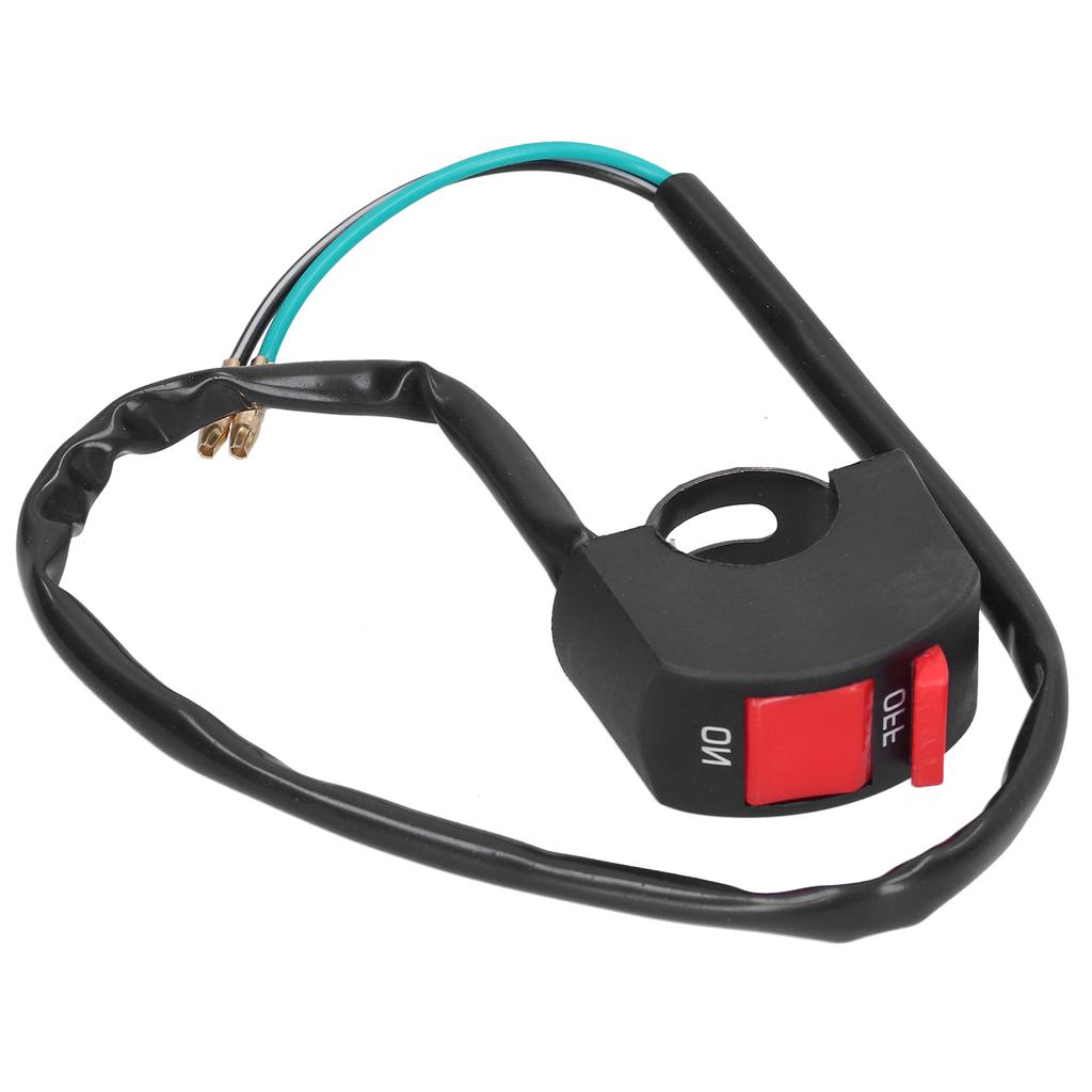 Motorcycle Handlebar Light Switch ON OFF Button Waterproof for ATV UTV Scooter 7 8in